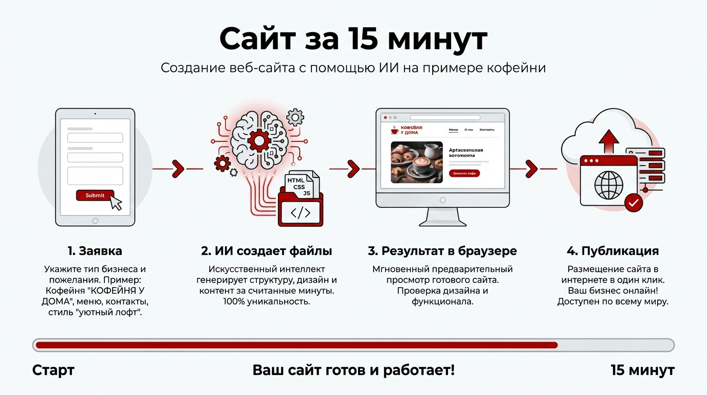 Сайт за 15 минут