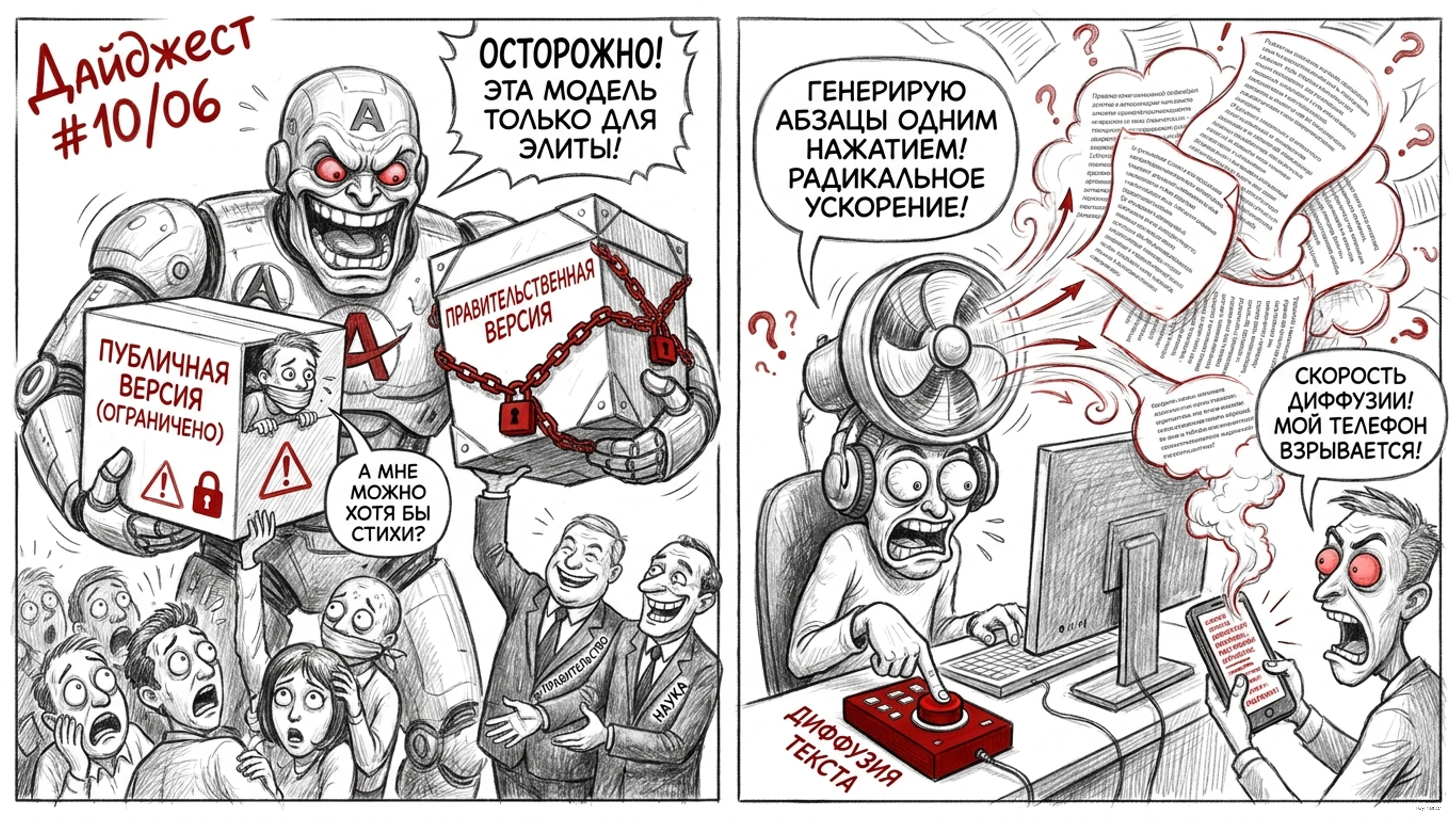 Эволюция ИИ: Разделение мощностей и текстовая диффузия
