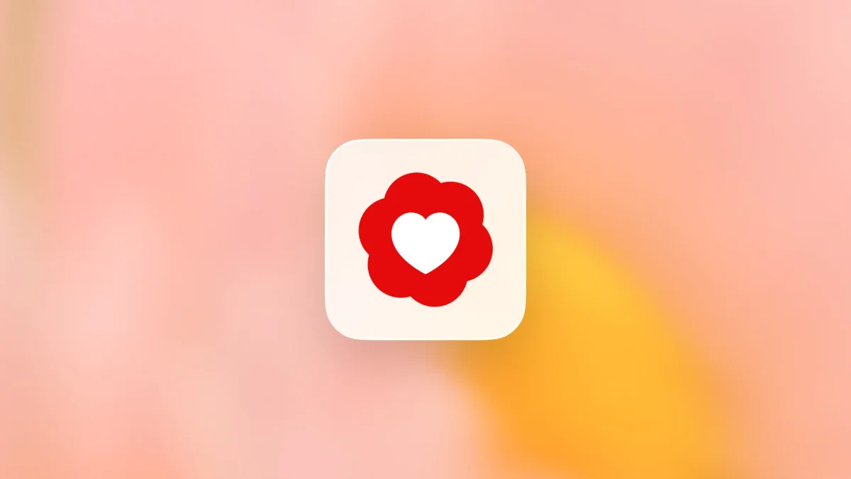 Abstract blue healthcare graphic with the OpenAI health icon