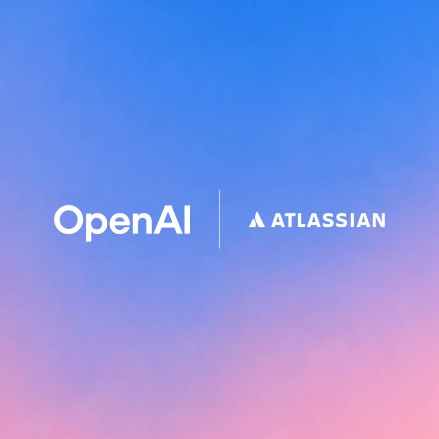 Atlassian partnership card — official white SVGs on Neutral 088